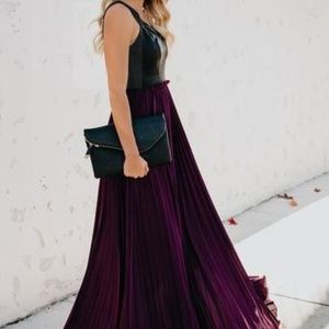 Vici High & Define Faux Leather Maxi Dress